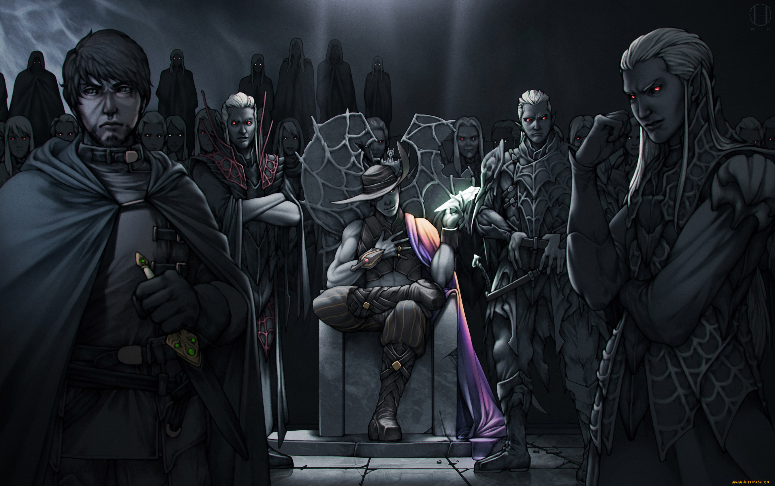  , ~~~~~~, artemis, entreri, rai-guy, bondalek, kimmuriel, oblodra, jarlaxle, baenre, the, forgotten, realms, art
